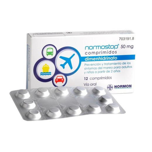 Normostop 50 Mg 12 Comprimidos Recubiertos (Al/A
