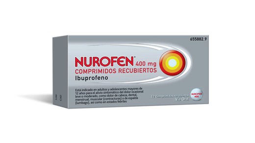 Nurofen 400 Mg 12 Comprimidos Recubiertos