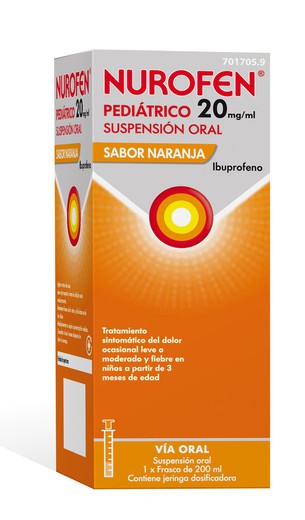 Nurofen Ped 20 Mg/Ml Suspension Oral 200 Ml Nara