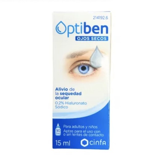 Optiben Ojos Secos Gotas Frasco 15ml