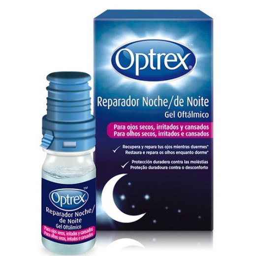 Optrex Reparador De Noche Gel Oftalmico Esteril