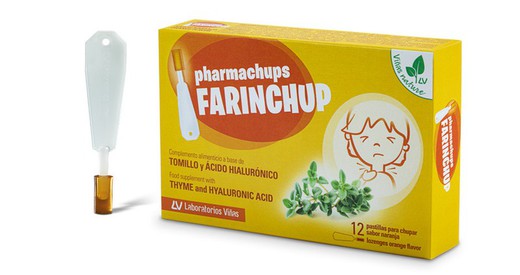 Pharmachups Farinchup 12 Pastillas Sabor Naranja