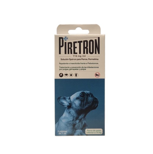 Piretron Pipeta Perros -15kg 2x1ml