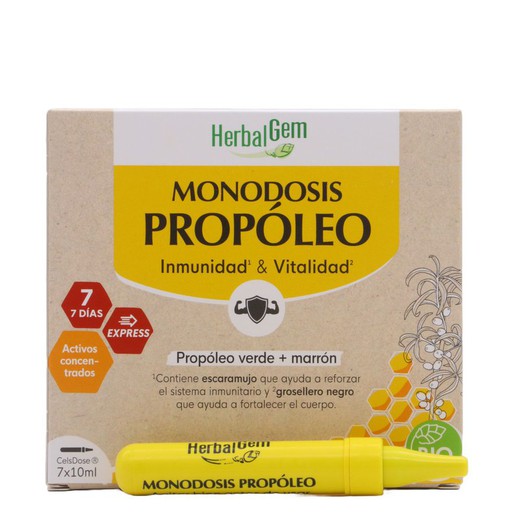 Pranarom Herbalgem Monodosis Propóleo 7 Ampollas 10 ml