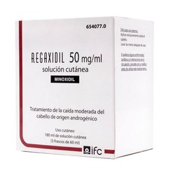 Regaxidil 50 Mg/Ml Solucion Cutanea 3 Frascos 60ml