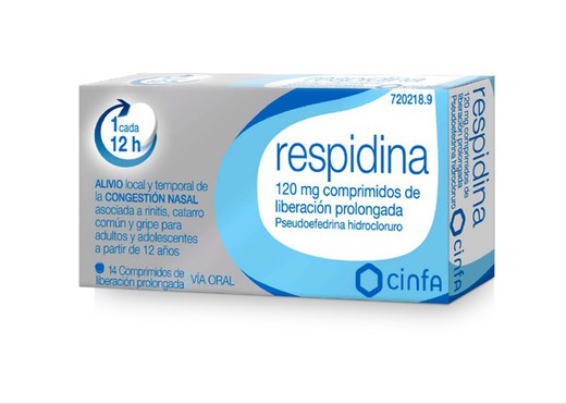 Respidina 120 Mg Comprimidos Liberacion Prolonga