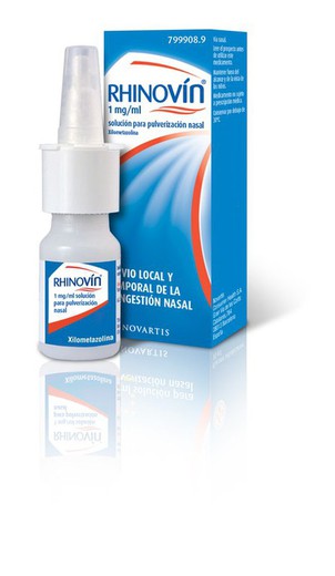 Rhinovin 1 Mg/Ml Nebulizador Nasal 10 Ml