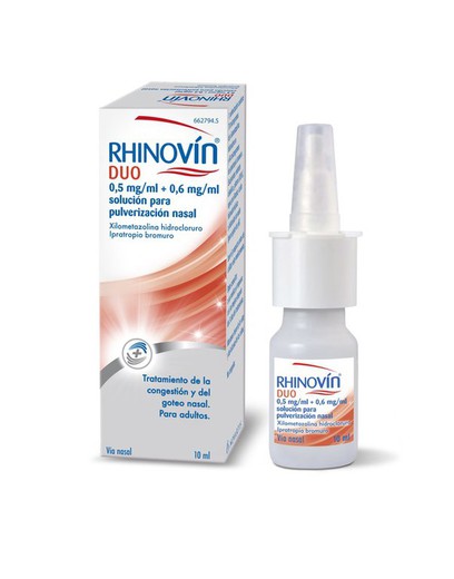 Rhinovin Duo Nebulizador Nasal 10 Ml