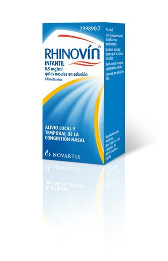 Rhinovin Infantil 0.5 Mg/Ml Gotas Nasales 1 Fras