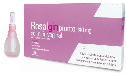 Rosalgin Pronto 140 Mg Solucion Vaginal 5 Unidos