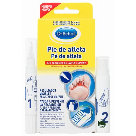 Scholl Pie De Atleta Kit Completo Lapiz Spray