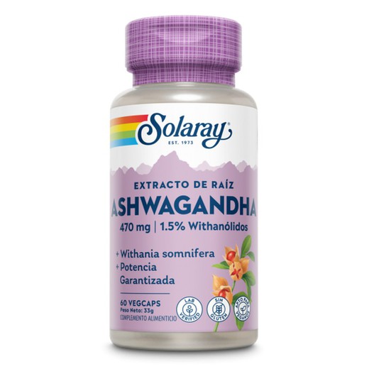 SOLARAY Ashwagandha-60 VegCaps