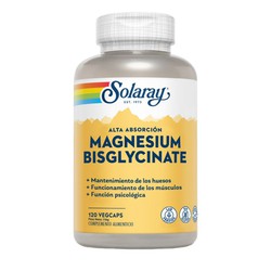 SOLARAY Bisglycinate Magnesio - 120 Vegcaps