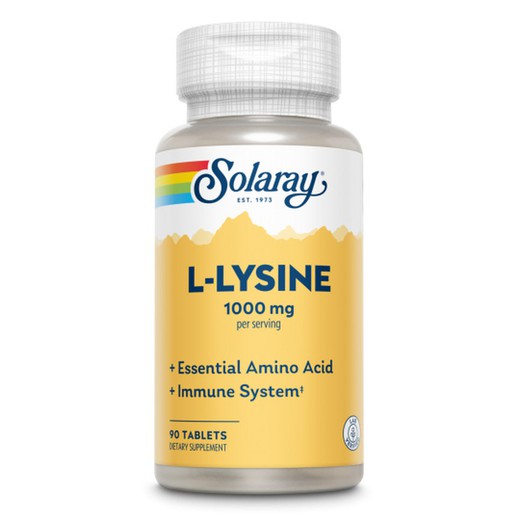 SOLARAY Plus L-Lysine 1000 Mg- 90 Comprimidos