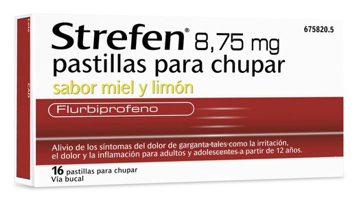 Strefen 8.75 Mg 16 Pastillas Para Chupar Miel Y