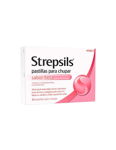 Strepsils 24 Pastillas Para Chupar Fresa