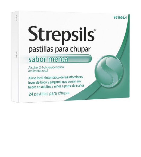 Strepsils 24 Pastillas Para Chupar Menta