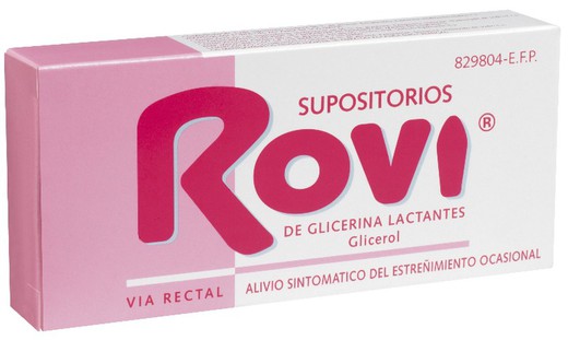 Supositorios Glicerina Rovi Lactantes 10 Supositorios