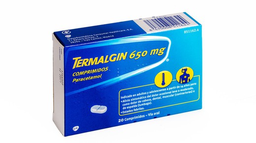 Termalgin 650 Mg 20 Comprimidos