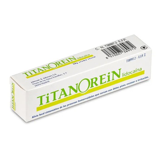 Titanorein Lidocaina Crema Rectal 20 G