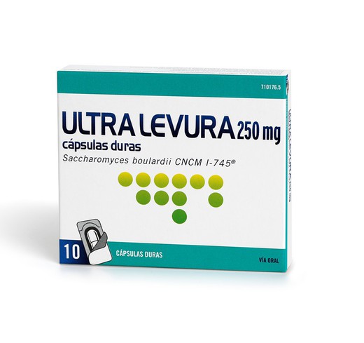 Ultra-Levura 250 Mg 10 Capsulas (Blister)