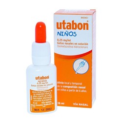 Utabon Niños 0.25 Mg/Ml Gotas Nasales 1 Frasco