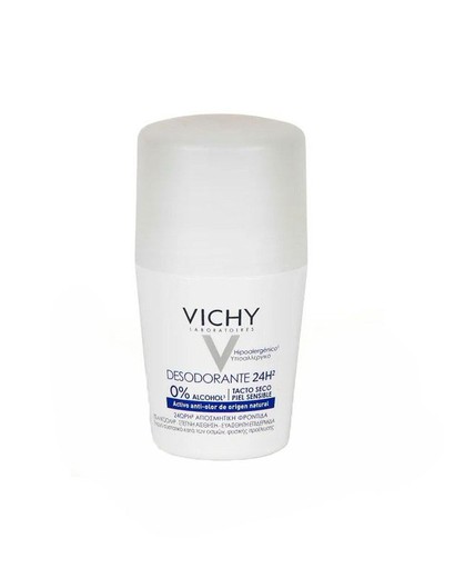 Vichy Desodorante 0% Alcohol Piel Sensible Roll-On