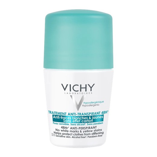 Vichy Desodorante Antitranspirante Antimanchas 48 Horas Roll-On