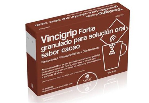 Vincigrip Forte 10 Sobres Granulado Cacao