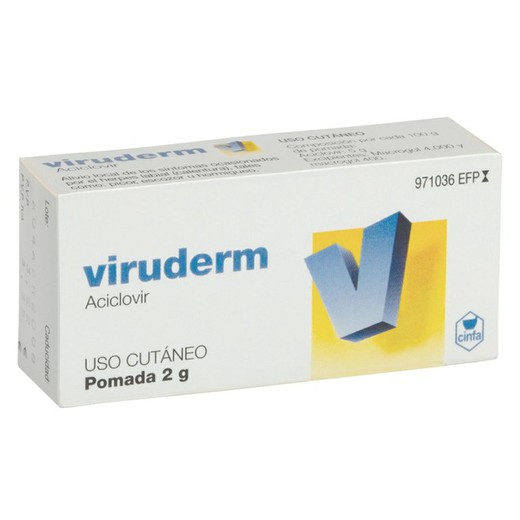 Viruderm 50 Mg/G Pomada 2 G