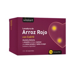 Vitalart Levadura de Arroz Rojo con CoQ10 60 Comprimidos