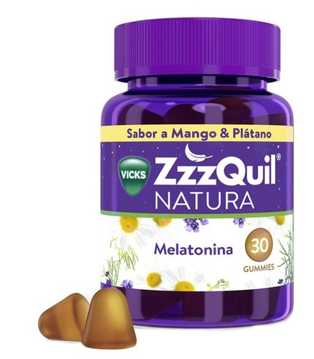 ZZZQUIL NATURA MANGO PLATANO 30 GOMINOLAS