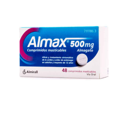 Almax 500 Mg 48 Comprimidos Masticables