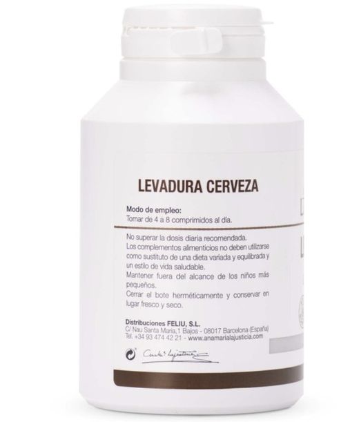 Ana Maria LaJusticia Levadura Cerveza 280 Comprimidos