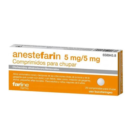 Anestefarin 20 Comprimidos Para Chupar