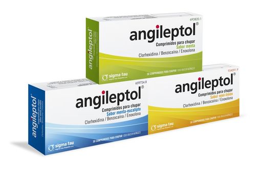 Angileptol 30 Comprimidos Para Chupar Menta