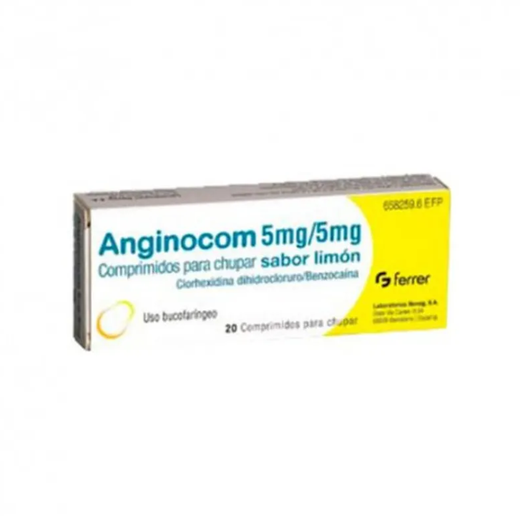 Anginocom 20 Comprimidos Para Chupar Limon