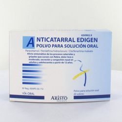 Anticatarral Edigen 500/4/10 Mg 20 Sobres Polvo