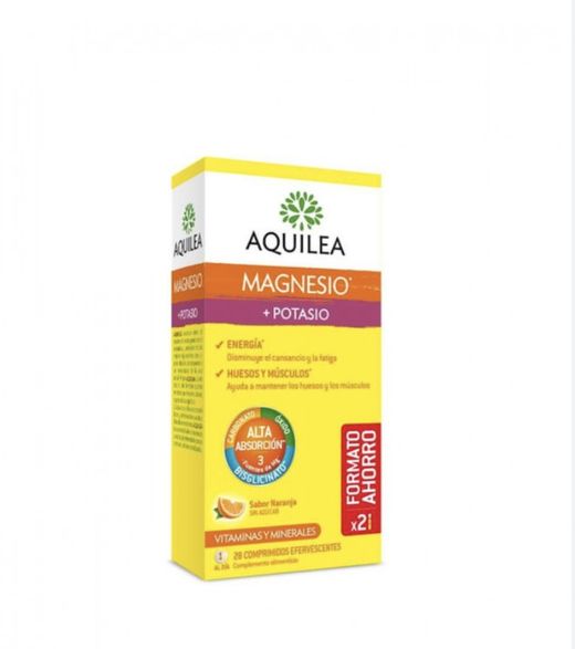 Aquilea Magnesio + Potasio Efervescente 14 Comp Duplo