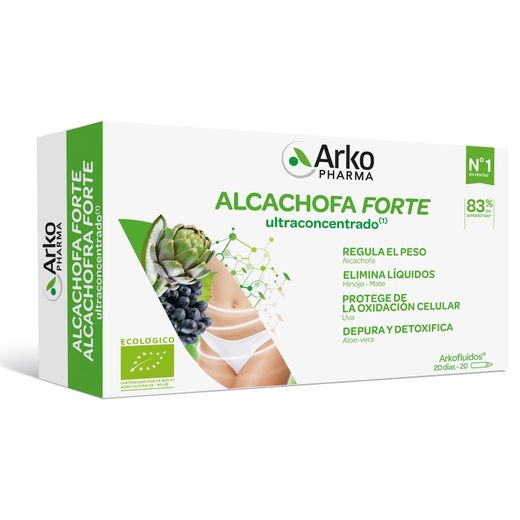 Arkofluido Alcachofa Forte Ampollas Bebibles 15 ml 20 unidades