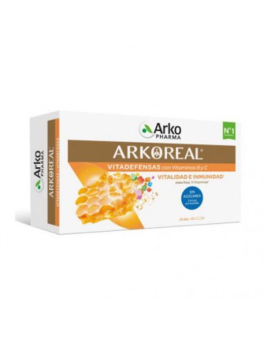 Arkoreal Jalea Real 1000mg Sin Azúcar 20 Ampollas