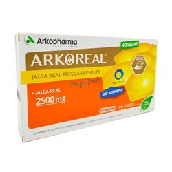 Arkoreal Jalea Real 2500mg Sin Azúcares 20 Ampollas