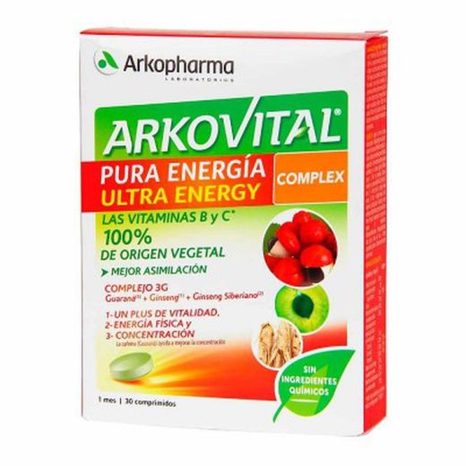 Arkovital Pura Energía Complex 30 Comprimidos