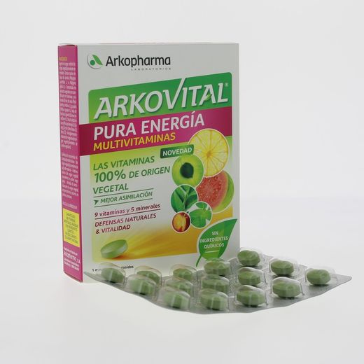 Arkovital Pura Energia Multivitaminas 30 Comprimidos