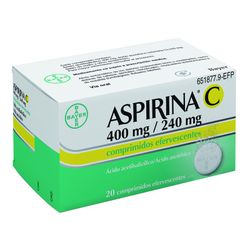 Aspirina C 400/240 Mg 20 Comprimidos Efervescent