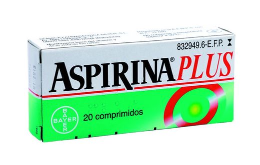 Aspirina Plus 500/50 Mg 20 Comprimidos