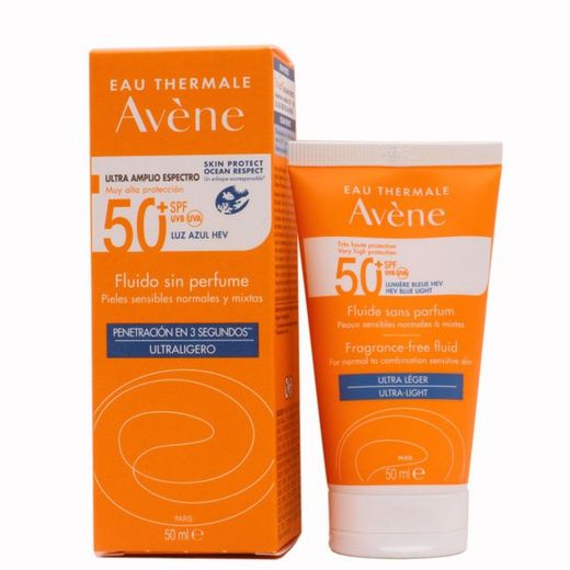 Avene Fluido Oil-Free Sin Perfume SPF50+ 50ml