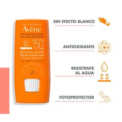 Avene Stick Solar Zonas Sensibles SPF50+ 8 g