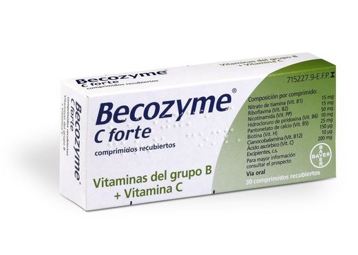 Becozyme C Forte 30 Comprimidos Recubiertos