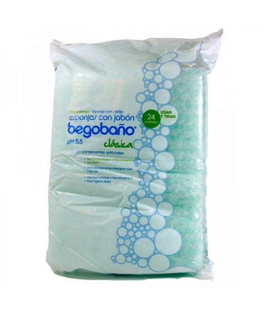 Begobaño Esponja Enjabonada Desechable 24 Esponjas